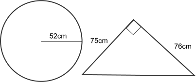 Circle and triangle