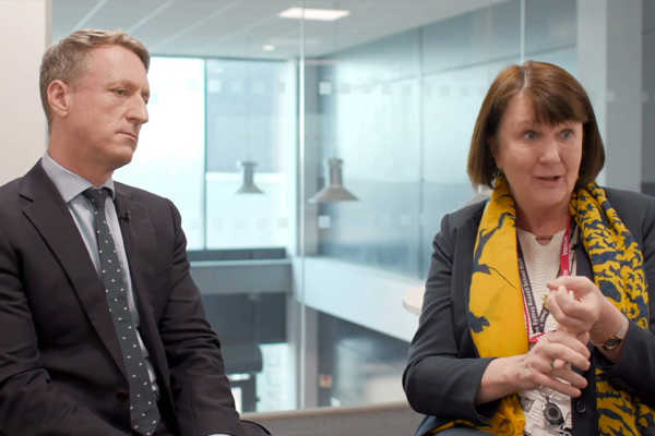 Andrew Roberts and Janis Davies, heads of two east London schools